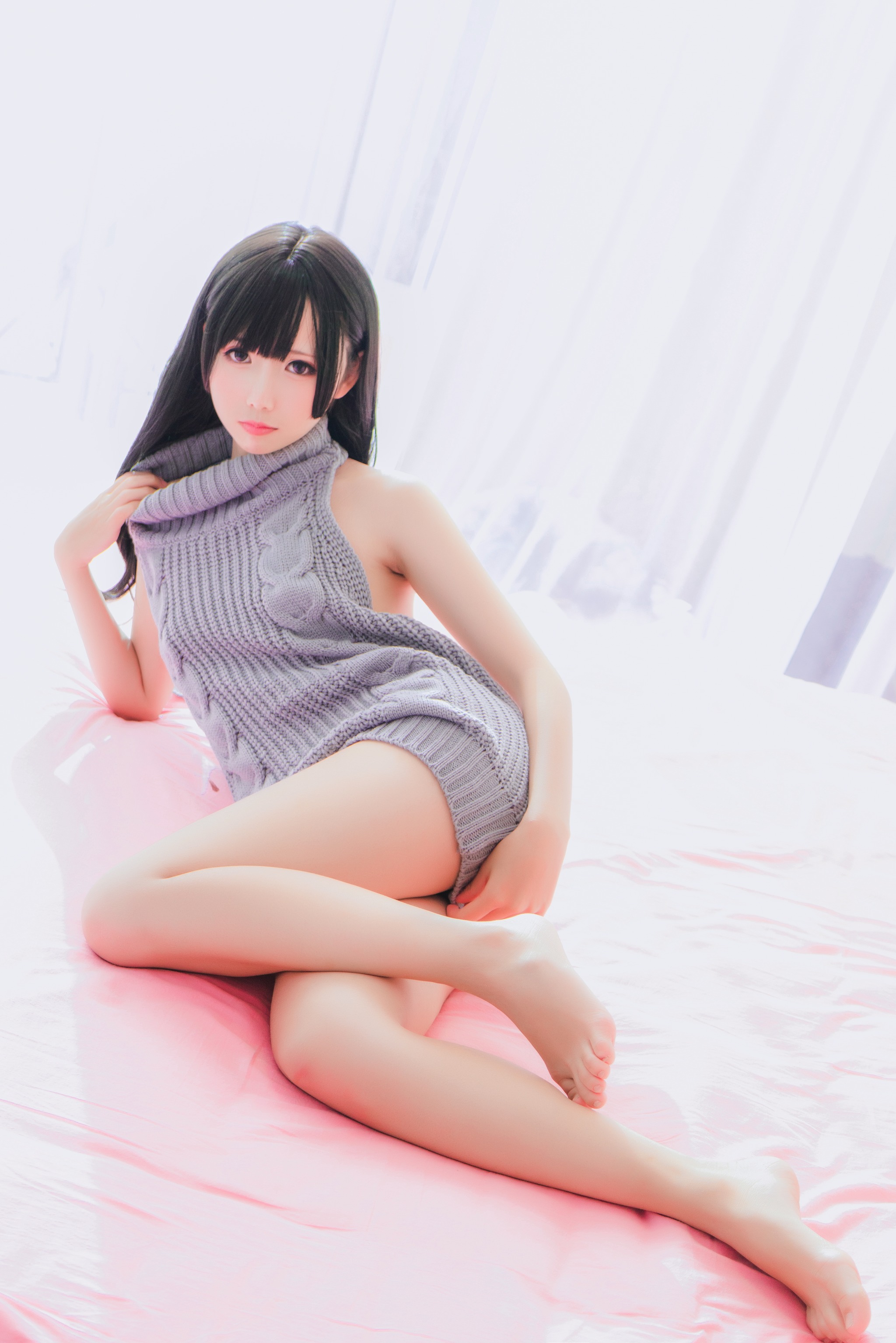 图片[1]-面饼仙儿 – NO.006 Coser面饼仙儿 露背毛衣[41P]-XikXak